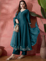 HOUSEOFKALI Embroidered Anarkali Kurta Bottom Dupatta