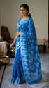 HouseOfMayna Floral Print Tant Pure Cotton Saree