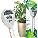 Houseplant Health Meter, 3-in-1 Soil Moisture, Sunlight & pH Testing Tool