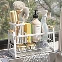 Housolution 2-Tier Sponge Holder for Kitchen Sink Caddy with Brush Holder