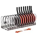 Housolution Pot and Pan Lid Organizer Holder Storage Rack, Bronze