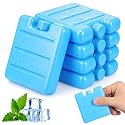 Housoutil 100ml Reusable Ice Packs for Lunch Box, 8PCS Freezer Ice Blocks, Cooler Freezer Blocks Pack for Lunch Boxes, Camping, Picnics, Beach, Fishing, Outdoor Sports, Air Conditioner Coolers