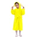 HOUSSE Bunny Kids Unisex Coral Fleece Hooded Bathrobe| 360 GSM Soft, Thick with Hoodie And Belt &amp; Cute Ears | Highly Absorbent, Lightweight &amp; Warm | 75 cm | 7-10 Years
