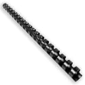 HOUYEE 100 Pack 5/8 Inch Plastic Binding Combs Spines, 19 Rings, Black