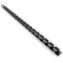HOUYEE 50 Pack 1/2 Inch Plastic Binding Combs Spines, 19 Rings, Black