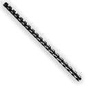 HOUYEE 50 Pack 7/16 Inch Plastic Binding Combs Spines, 19 Rings, Black