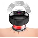 HOUZAIDE Smart Dynamic Cupping Therapy Set - Vacuum Therapy Machine, Cellulite Remover with 6 Massage Modes, Heating Therapy with Suction (6 Gear Black) Father Day Gift Option