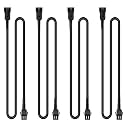 Hovano 4 PCS 60 inch 2Pin White Rock Lights Kit Extension Wire Cable Cord