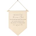 How Cool is It that The Same God-Wall Decor Gift for Baby Boys Girls Kids-Canvas Hanging Pennant Banner Wall Art Gift for Nursery Classroom Baby Room Playroom Homeschool Reading Room Bedroom