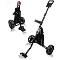 HOW TRUE 2 Wheel Foldable Golf Push Cart Collapsible Golf Trolley Push Pull Golf Cart Golf Hand Cart 2 Wheel Kids Golf cart Golf Bag cart