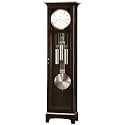 Howard Miller Urban II Floor Clock, with Nickel-Finished Doorknob - Espresso Finish, Adjustable Leveler & Analog Display Roman Numeral Vertical Grandfather Home Decor for Home and Living Room