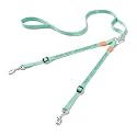HOWGO Double Dog Leash,Tangle-Free 360 Swivel(MintGreen, Pro S-M w.Handle)
