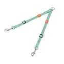 HOWGO Double Dog Leash,Tangle-Free 360 Swivel(MintGreen, Pro S-M Splitter)