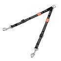 HOWGO Double Dog Leash,Tangle-Free 360 Swivel(Black, Pro M-L Splitter)