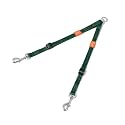 HOWGO Double Dog Leash,Tangle-Free 360 Swivel(Green, Pro S-M Splitter)