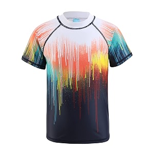 howjojo boys short sleeve rash guard shirts swim shirt upf 50