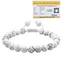 Howlite Bracelet For Women Men With Healing Crystal