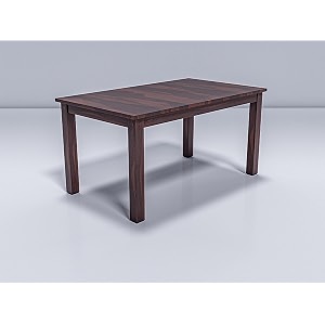 6 seater big wooden dining table only  rectangular six seater dinning table  length 55 inch  solid wood sheesham walnut finish-urban
