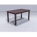 6 Seater Big Wooden Dining Table Only | Rectangular Six Seater Dinning Table | Length 55 Inch | Solid Wood Sheesham, Walnut Finish-Urban