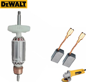 hoxiul deawlt dw801 armature 55 cm x 55 cm x 18 cm and carbon brush pack of 2 combo angle grinder