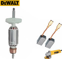 HOXIUL Deawlt DW801 Armature 5.5 cm x 5.5 cm x 18 cm And Carbon Brush (Pack Of 2) Combo Angle Grinder