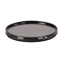 Hoya 58mm CIR-PL Slim Frame Polarizer Filter - Black Glass