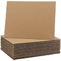 HOZEON 70 Pack 8.5 x 11 Inch Brown Corrugated Cardboard Sheets, 3mm Thick Flat Cardboard Inserts for Packing, Mailing, DIY Crafts