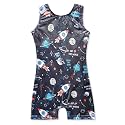 HOZIY Girls Gymnastics Leotards for Kids Tumbling Outfits Biketard Sparkle Adorable Pattern