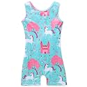 HOZIY Girls Gymnastics Leotards for Kids Tumbling Outfits Biketard Sparkle Adorable Pattern