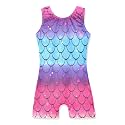 HOZIY Girls Gymnastics Leotards for Kids Tumbling Outfits Biketard Sparkle Adorable Pattern
