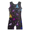 HOZIY Girls Gymnastics Leotards for Kids Tumbling Outfits Biketard Sparkle Adorable Pattern