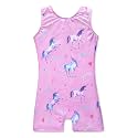 HOZIY Girls Gymnastics Leotards for Kids Tumbling Outfits Biketard Sparkle Adorable Pattern