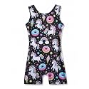 HOZIY Gymnastics Leotards for Girls with Shorts Toddlers Biketards Rainbow Unicorn Dinosaur Mermaid Leopard Flower Galaxy