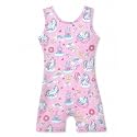 HOZIY Gymnastics Leotards for Girls with Shorts Toddlers Biketards Rainbow Unicorn Dinosaur Mermaid Leopard Flower Galaxy