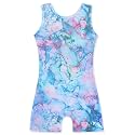 HOZIY Gymnastics Leotards for Girls with Shorts Toddlers Biketards Rainbow Unicorn Dinosaur Mermaid Leopard Flower Galaxy
