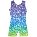 HOZIY Gymnastics Leotards for Girls with Shorts Toddlers Biketards Rainbow Unicorn Dinosaur Mermaid Leopard Flower Galaxy
