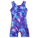HOZIY Gymnastics Leotards for Girls with Shorts Toddlers Biketards Rainbow Unicorn Dinosaur Mermaid Leopard Flower Galaxy