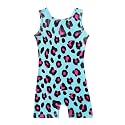 HOZIY Gymnastics Leotards for Girls with Shorts Toddlers Biketards Rainbow Unicorn Dinosaur Mermaid Leopard Flower Galaxy