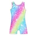 HOZIY Gymnastics Leotards for Girls with Shorts Toddlers Biketards Rainbow Unicorn Dinosaur Mermaid Leopard Flower Galaxy