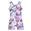 HOZIY Gymnastics Leotards for Girls with Shorts Toddlers Biketards Rainbow Unicorn Dinosaur Mermaid Leopard Flower Galaxy