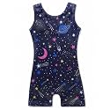 HOZIY Gymnastics Leotards for Girls with Shorts Toddlers Biketards Rainbow Unicorn Dinosaur Mermaid Leopard Flower Galaxy