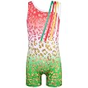HOZIY Gymnastics Leotards for Girls with Shorts Toddlers Biketards Rainbow Unicorn Dinosaur Mermaid Leopard Flower Galaxy