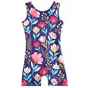 HOZIY Gymnastics Leotards for Girls with Shorts Toddlers Biketards Rainbow Unicorn Dinosaur Mermaid Leopard Flower Galaxy
