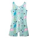 HOZIY Gymnastics Leotards for Girls with Shorts Toddlers Biketards Rainbow Unicorn Dinosaur Mermaid Leopard Flower Galaxy