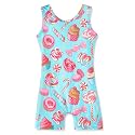 HOZIY Gymnastics Leotards for Girls with Shorts Toddlers Biketards Rainbow Unicorn Dinosaur Mermaid Leopard Flower Galaxy