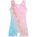 HOZIY Gymnastics Leotards for Girls Unicorn Aurora Rainbow Mermaid Dinosaur Cupcake Sparkle Biketard Toddlers Kids Children