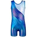 HOZIY Leotards for Girls Gymnastics Kids Children Biketard Snowflake Ribbon Blue Purple Hot Pink Sparkle