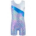 HOZIY Leotards for Girls Gymnastics Kids Children Biketard Snowflake Ribbon Blue Purple Hot Pink Sparkle