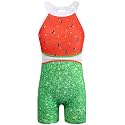 HOZIY Leotards for Girls Gymnastics Kids Children Biketard Snowflake Ribbon Blue Purple Hot Pink Sparkle
