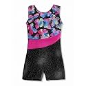 HOZIY Leotards for Girls Gymnastics Kids Children Biketard Snowflake Ribbon Blue Purple Hot Pink Sparkle